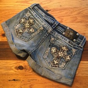 Miss Me Embellished Jean Shorts JP5772H size 28